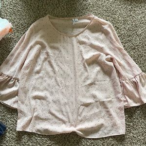 Elle Pink dotted Shirt